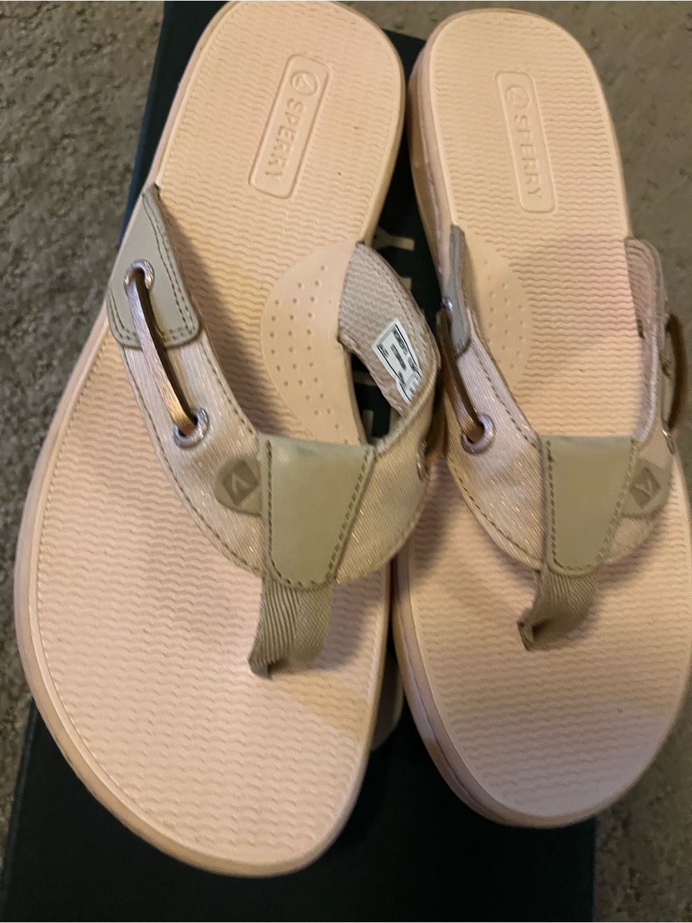Sperry Women's Blush Pink Thong Sandals